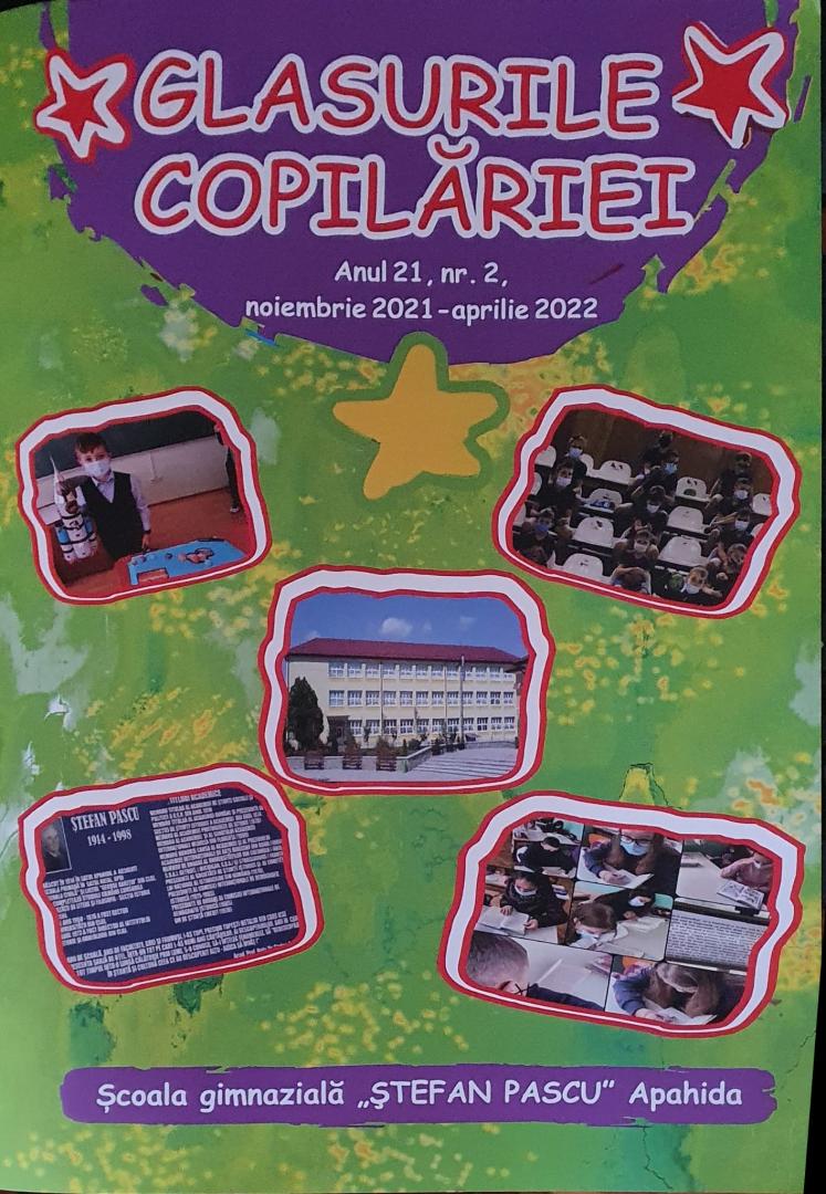Revista școlii: Glasurile copilăriei, An 21, nr. 2, noiembrie 2021-aprilie 2022